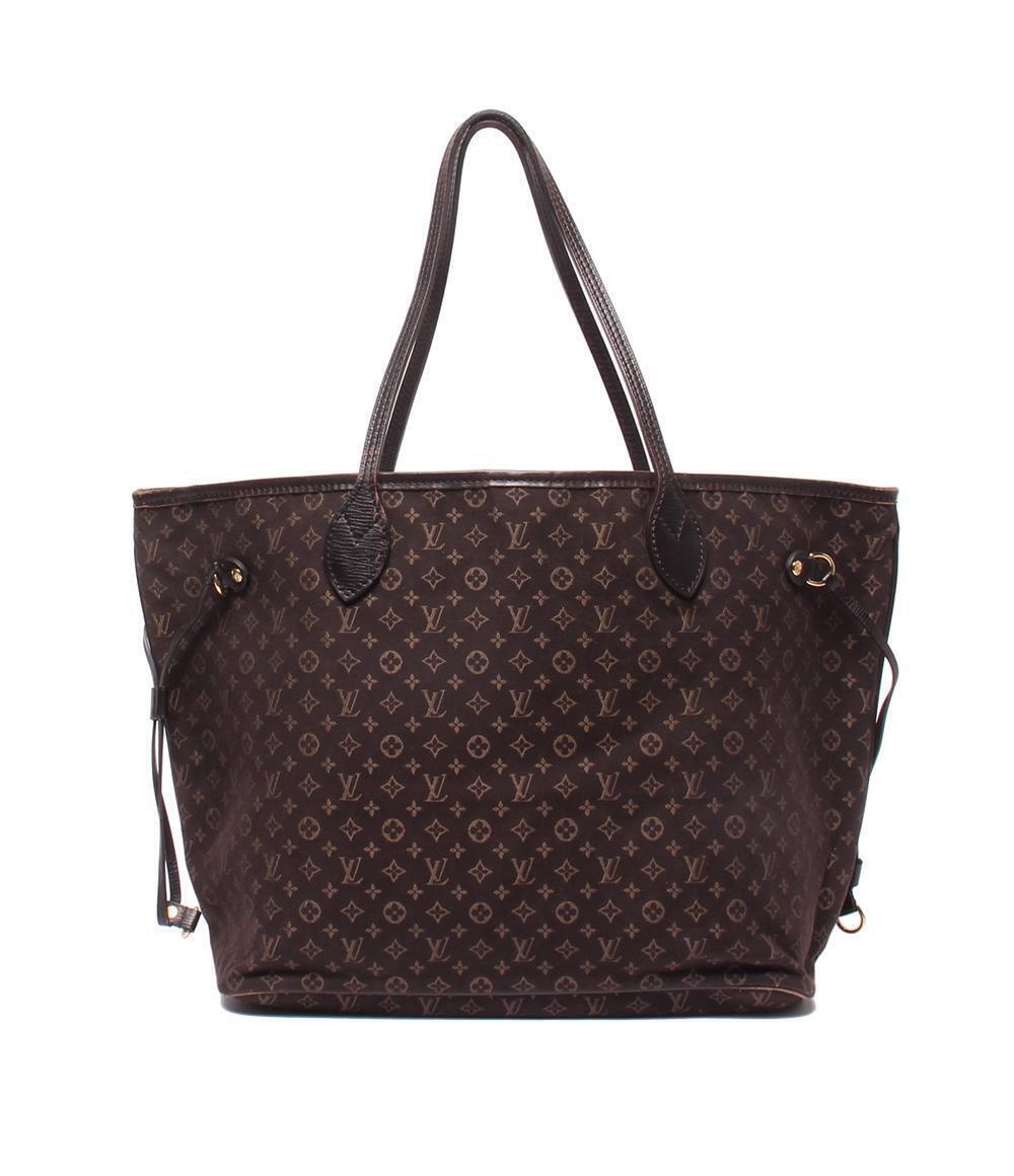 Louis Vuitton Neverfull Monogram Idylle Tote Bag Canvas Leather Brown